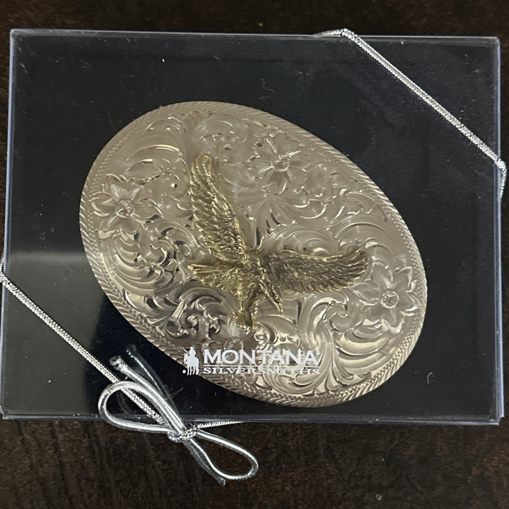 Montana Silversmiths Classic Eagle Belt Buckle - Picture 3 of 4
